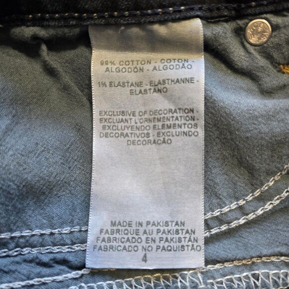 Denizen From Levi's Capri Jeans Womens Size 4 Cuffed Blue - Picture 6 of 6